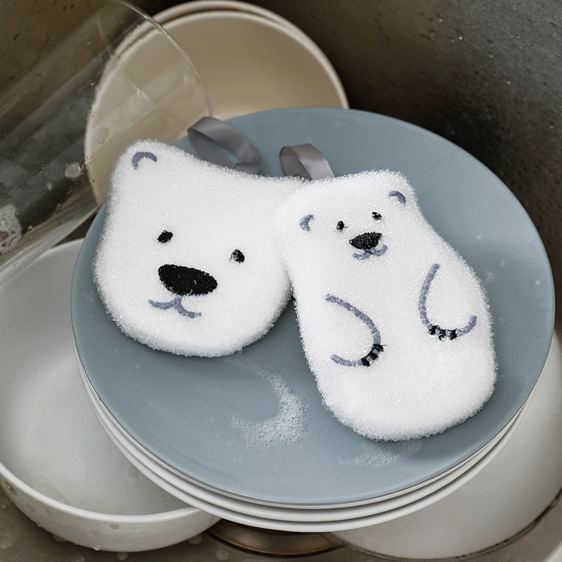 SHIMOYAMA Kitchen Cleaning Washing No Smell Soft Sponge Polyurethane Scrubber Scourring Pad | Дом и сад
