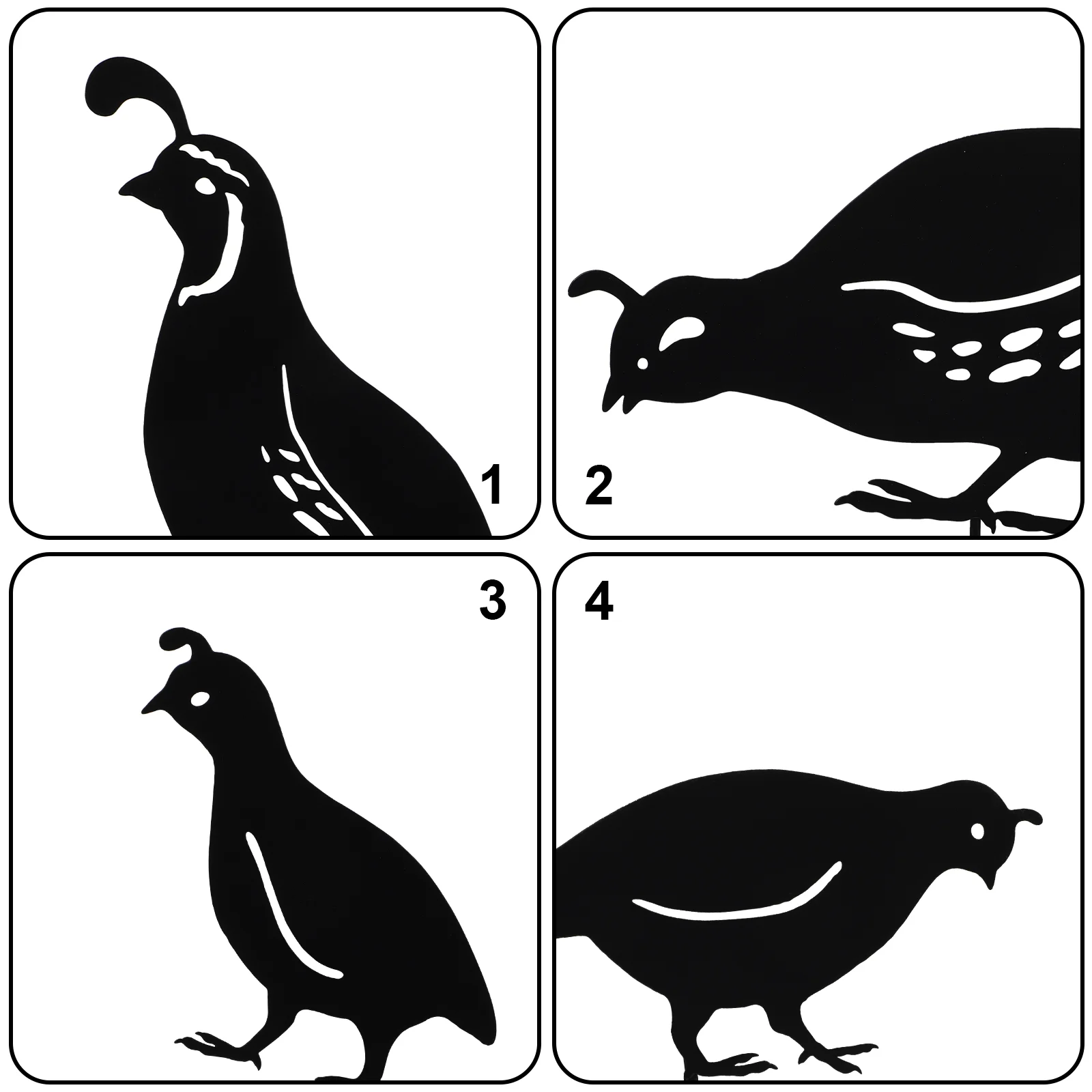 4 шт. солнечные фонари уличный забор декор для патио перепелиные украшения из
