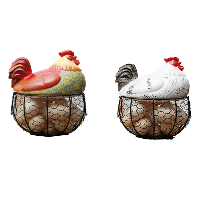 Керамический держатель для яиц корзина из куриной проволоки фруктов коллекция