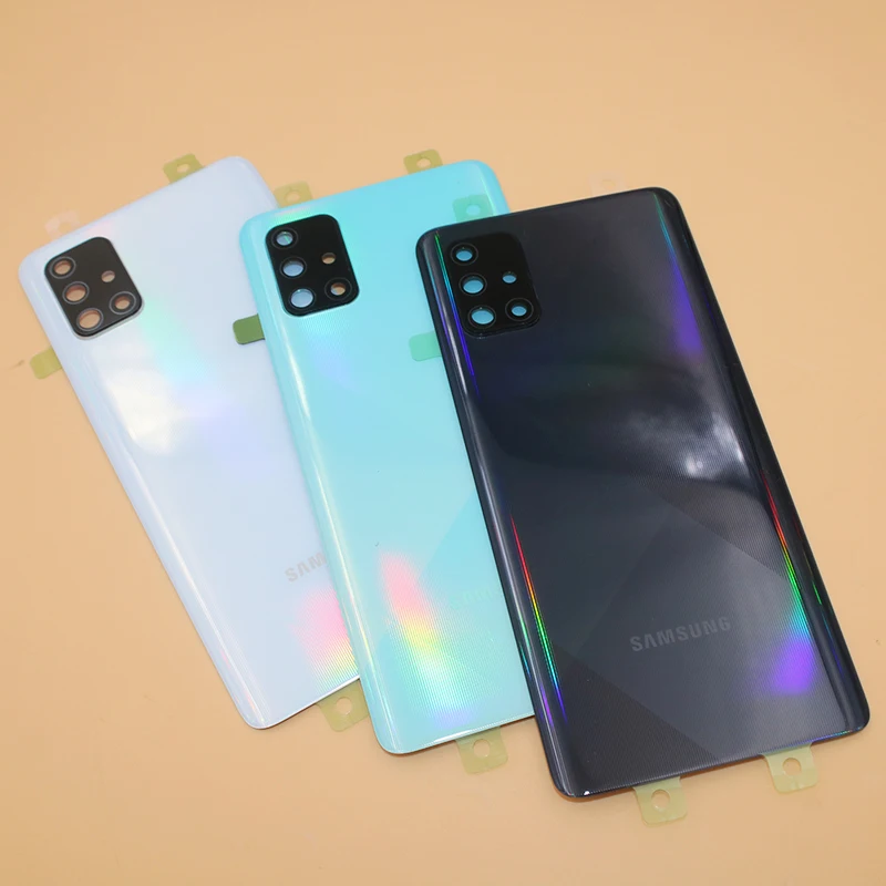 Задняя крышка A 71 для Samsung Galaxy A71 5G панель телефона Корпус задняя батарейного