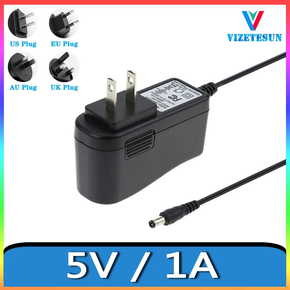 Power Cord Adapter 5v 1000ma Digital Wood Clock Electronic C