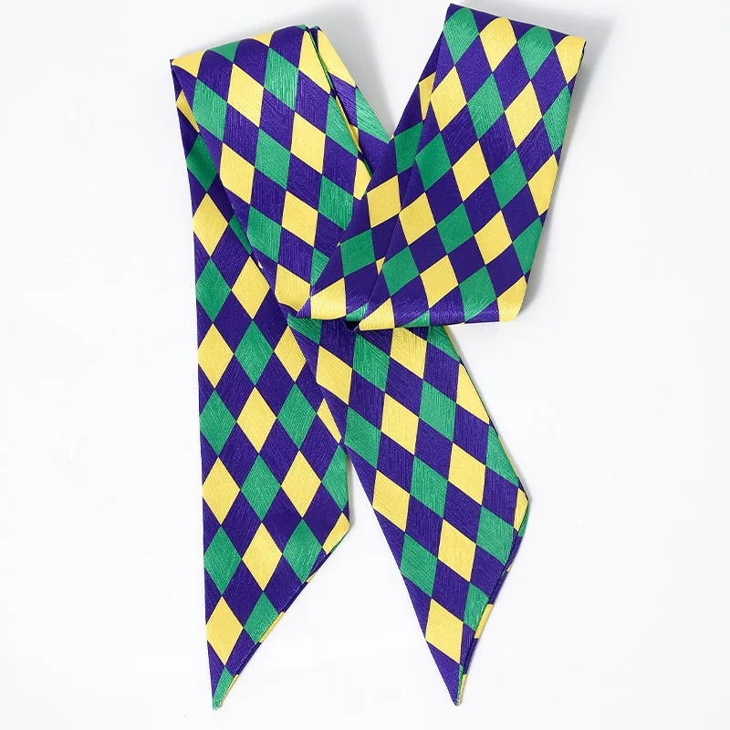 Ирландия Марди Гра Карнавал Маленький квадратный шарф Лента Аксессуары