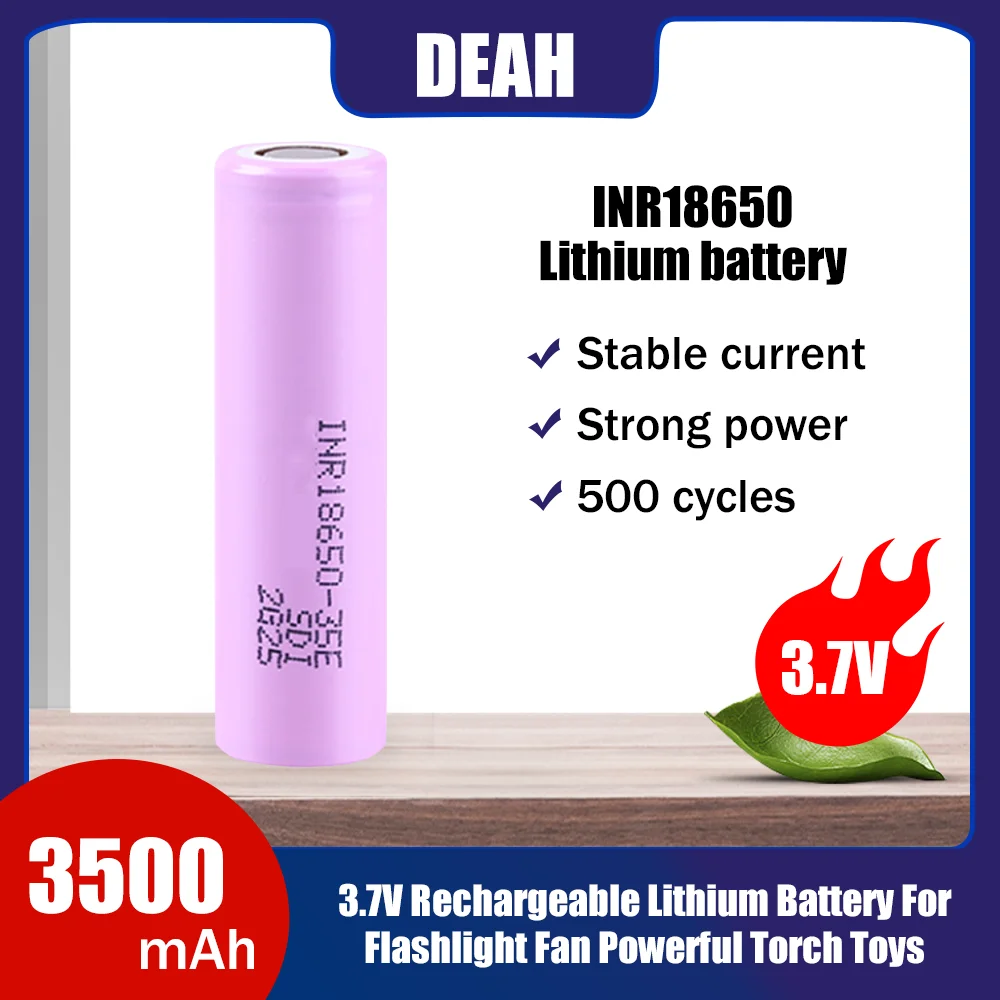 Оригинальный литий-ионный аккумулятор 18650 3 7 в 3500 мАч для Samsung INR18650 35E 20A