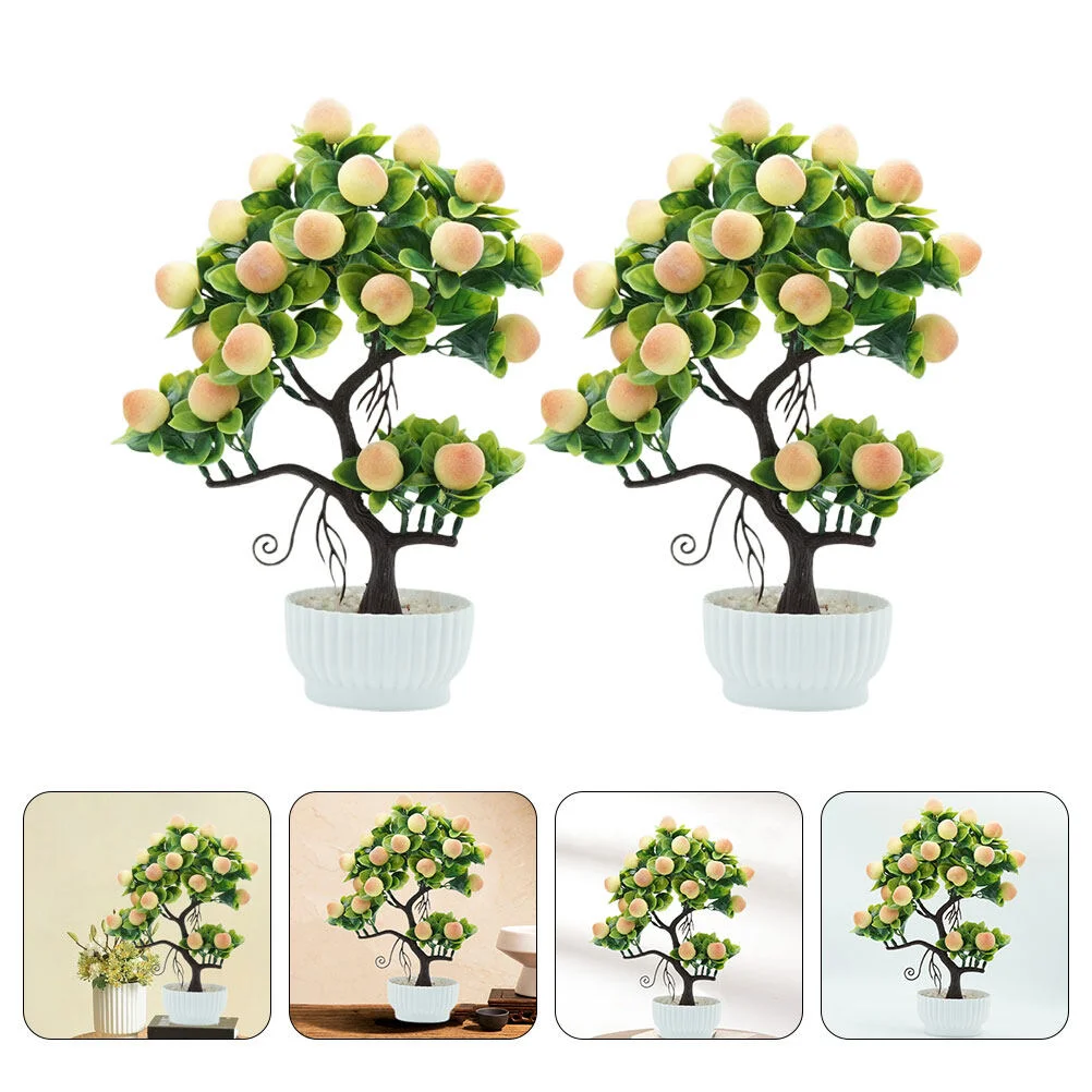 

Artificial Fruit Tree Simulated Tabletop Decor Simulation Bonsai Ornament