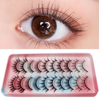 10 pairs of false eyelashes natural thick nude makeup and heavy makeup are applicable
