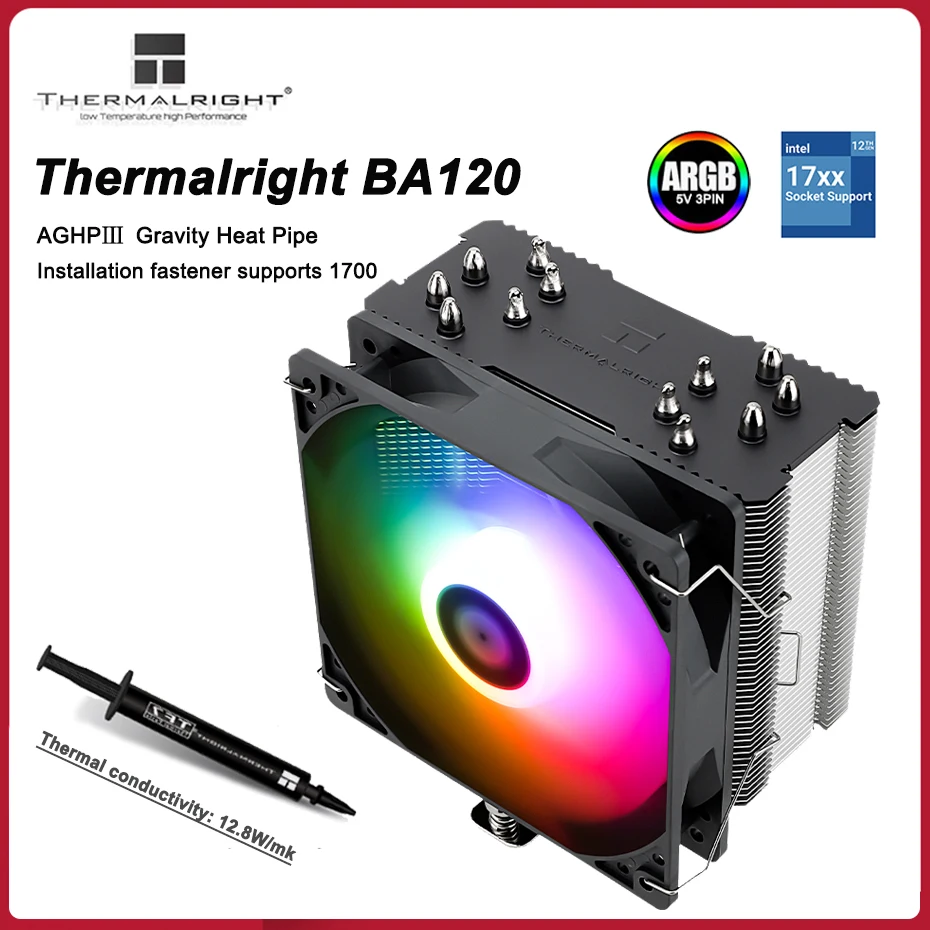 Thermalright BA120 ARGB CPU охладитель с воздушным охлаждением AGHP антигравитационный 6