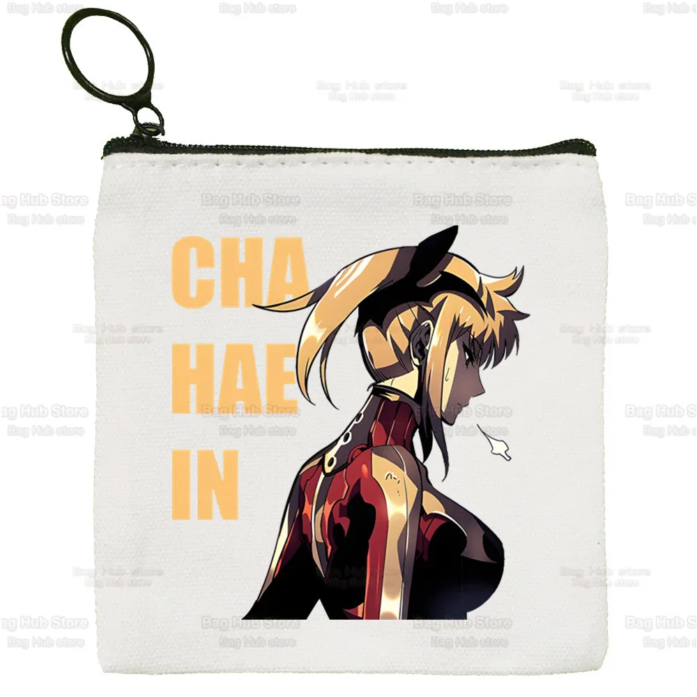 Solo Leveling Harajuku Manga Arise Canvas Coin Purse Custom Logo Storage Pouch Canvas Bag Coin Bag Key Coin Purse