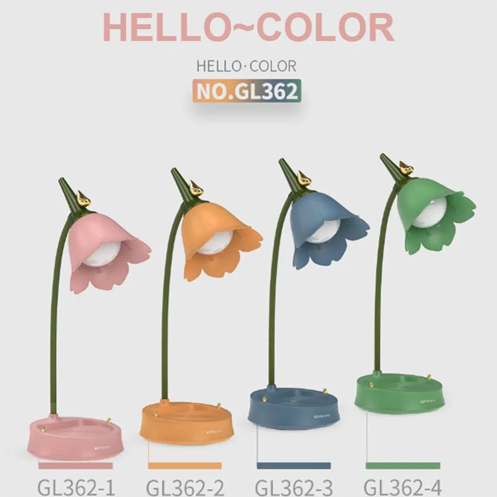 

Stepless Dimming LED Desk Lamp Student Bedroom Lighting Reading Lamp Eye Protection Multi-function Child Decorative Table Lamp