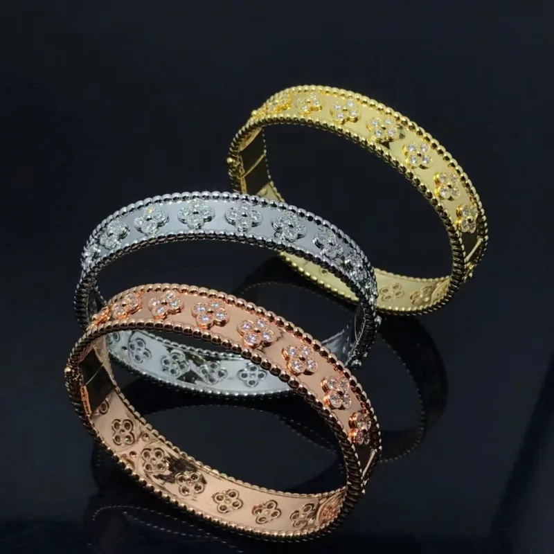 

2023 Kaleidoscope Bracelet V Gold High Edition Fanjia Suhuan Bracelet With Diamond Edge Bracelet