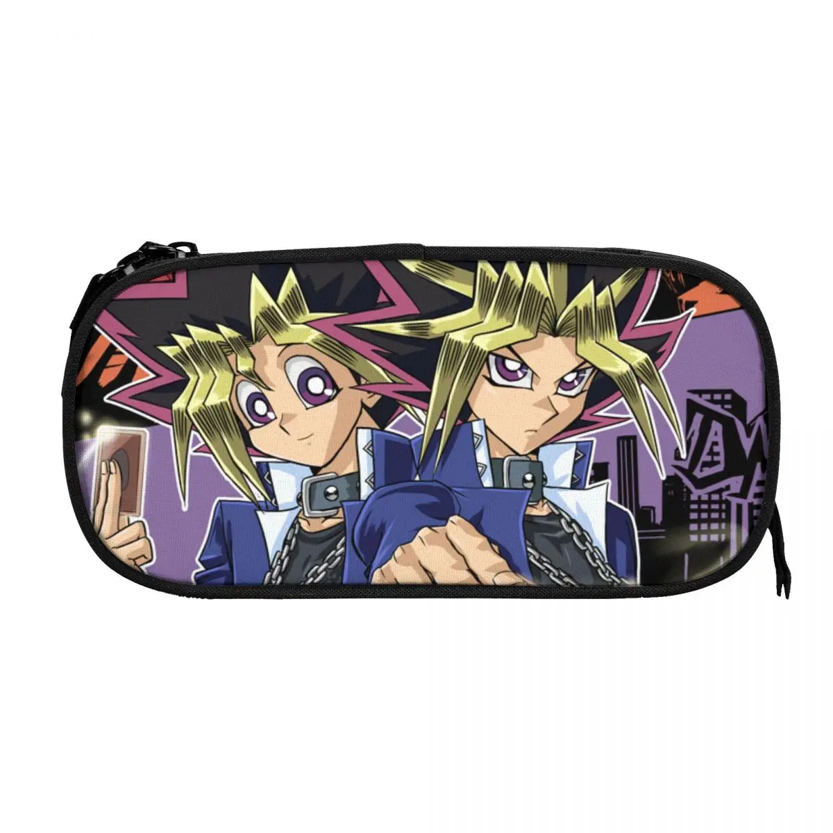 Yu Gi Oh Pen Box Student School Anime Zipper Pen Bag Child Stationery Bag pencase Gift