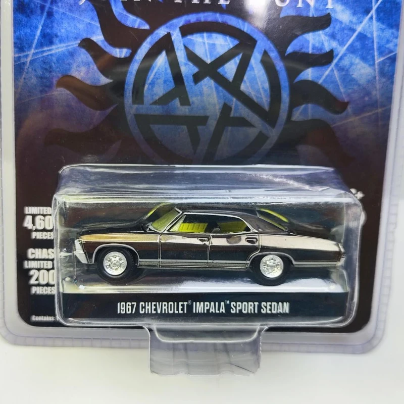 Greenlight 1:64 сверхъестественная модель автомобиля 1967 Chevrolet Impala Sport Sedan игрушки для