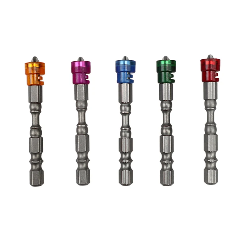 

Магнитная отвертка с одной головкой, 5 шт., противоскользящая, шестигранная, S2 PH2, набор электрических отверток для электроинструментов