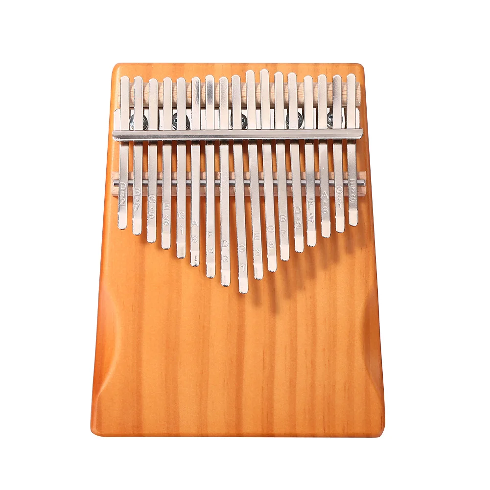 

Перкуссионный музыкальный инструмент Kalimba, 17 клавиш, пианино из сосновой древесины для большого пальца, Африканское пианино для большого па...