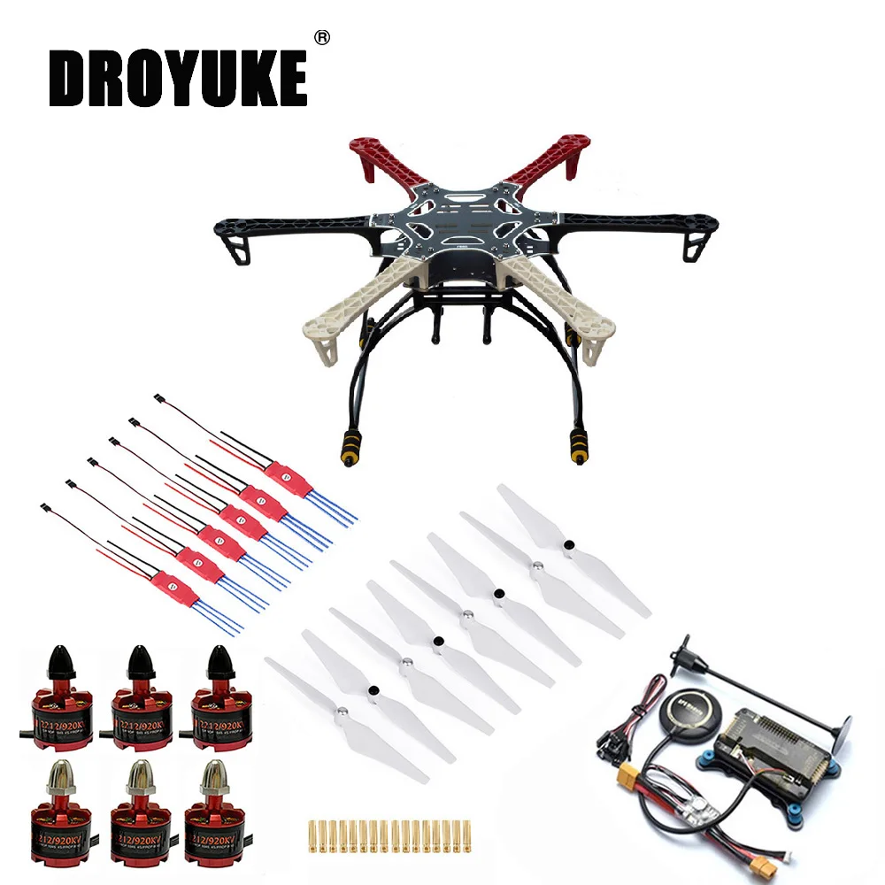 

Комплект рамок для квадрокоптера Droyuke F550 APM2.8 контроллер 7M GPS 2212 920KV/1000KV ESC 30A SimonK DIY части