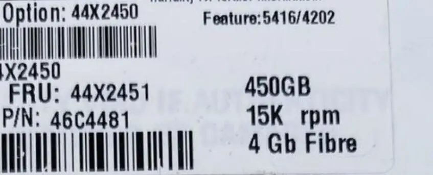 44X2450 450 Гб внутренний жесткий диск 15K 3 5 fc 44X2451 46C4481