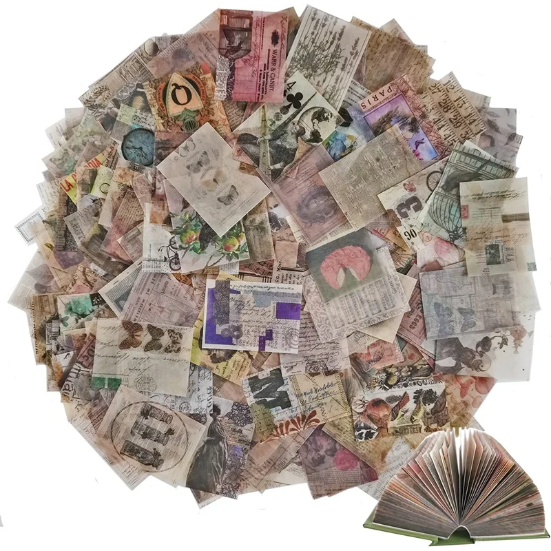 

Scrapbooking Paper Vintage Journaling Scrapbooking Supplies Craft Kits for Junk Journal Planners Embellishment Supplies