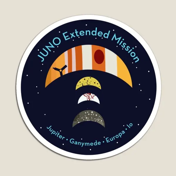 Juno расширенная миссия виниловая наклейка магнит декор магнитные милые наклейки