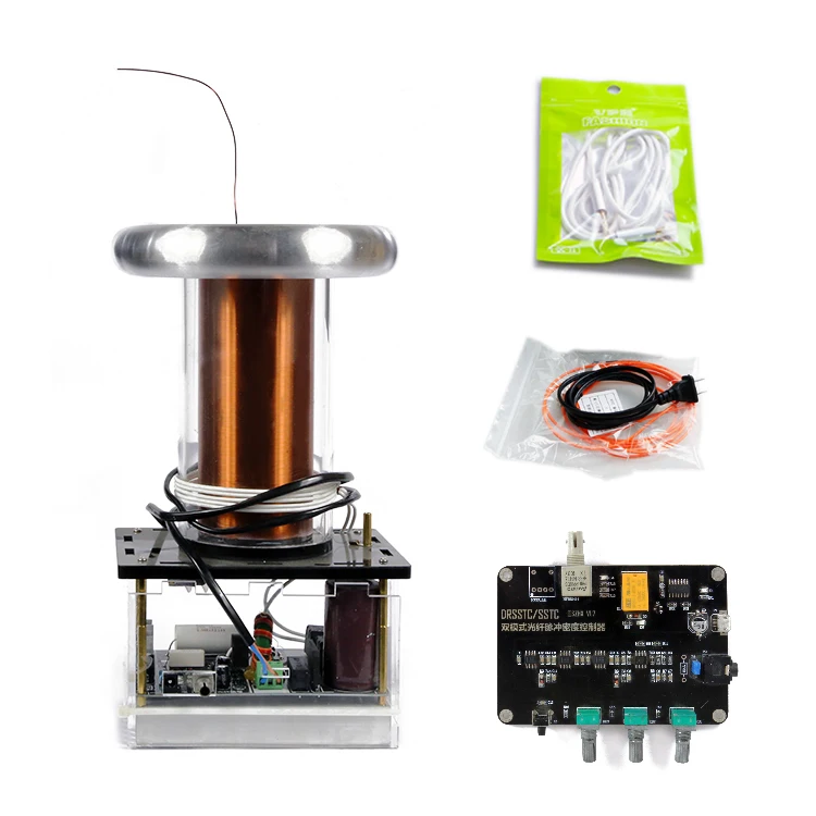 

Solid-state Tesla coil music sound physics toy diy arc drsstc lightning experiment simulator