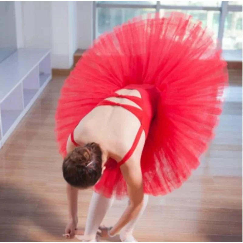 Профессиональное блюдо-пачка черный белый красный балетный танцевальный костюм