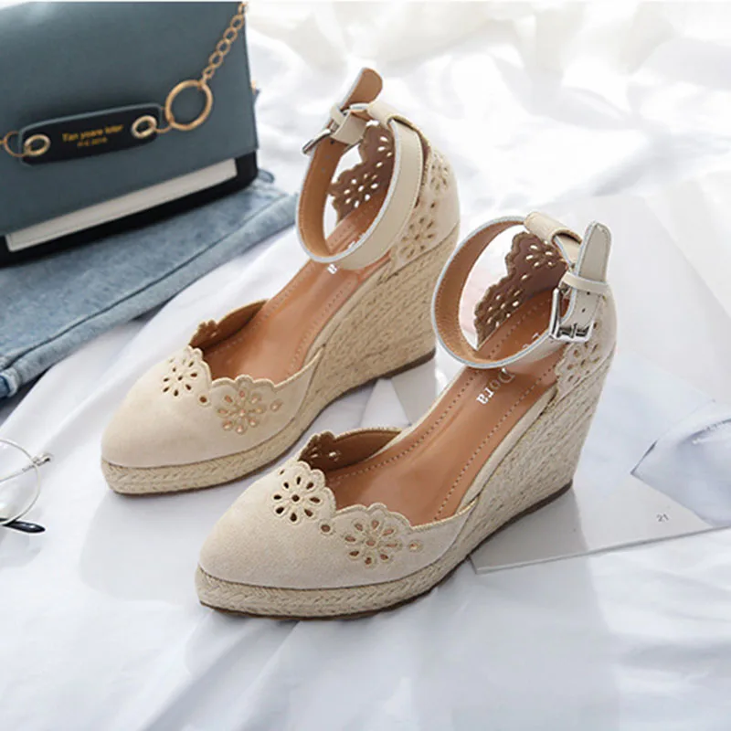 

Women's Casual Summer Platform Pumps Shoes Women Sandals Heels 2023 Wedge Heel Woman Comfortable