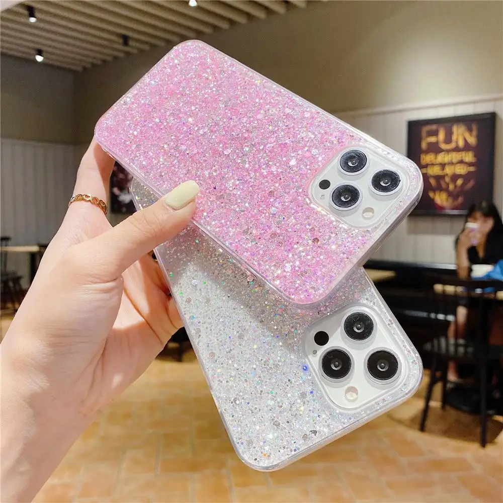 Фото Роскошный блестящий чехол для телефона OPPO Reno 8 Pro 7Z 6Z 5F 4F 2Z A9X F19 Pro F11 F9Pro, мягкий силиконовый чехол со стразами и блестками №2