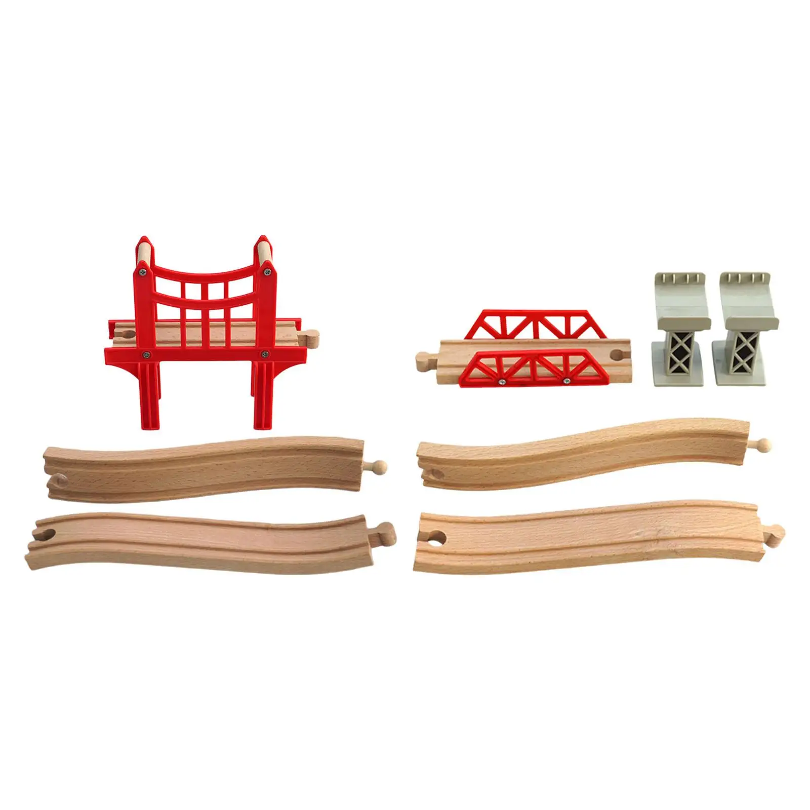 

Railroads Train Toys Building Railway Accessories Simulation for Children