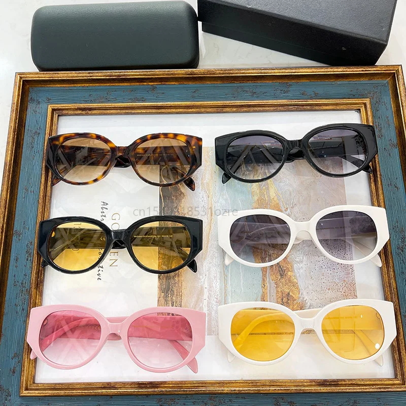 

0328S High Quality Elegant Women oval Sunglasses Brand Designer Sun Glasses UV400 Square Vintage Sunglass Shades Oculos Gafas