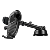 car phone holder automatic lock telescopic adjustable anti fall stable navigation suction cup center console smartphone mount ra