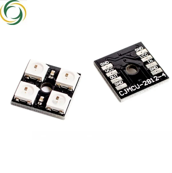 

WS2812B-4 5V 5050 RGB LED Lamp Panel Board 4-Bit Precise
