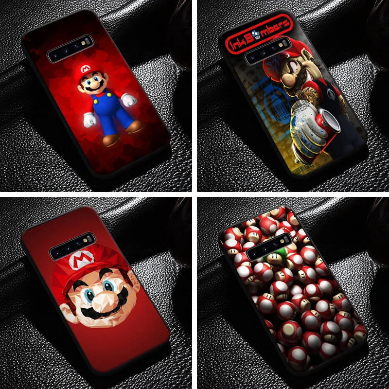 

Cartoon Super Mario Bros For Samsung Galaxy S10 S10E S10 Plus S10 Lite S10 5G Phone Case Back Coque Carcasa Silicone Cover Soft