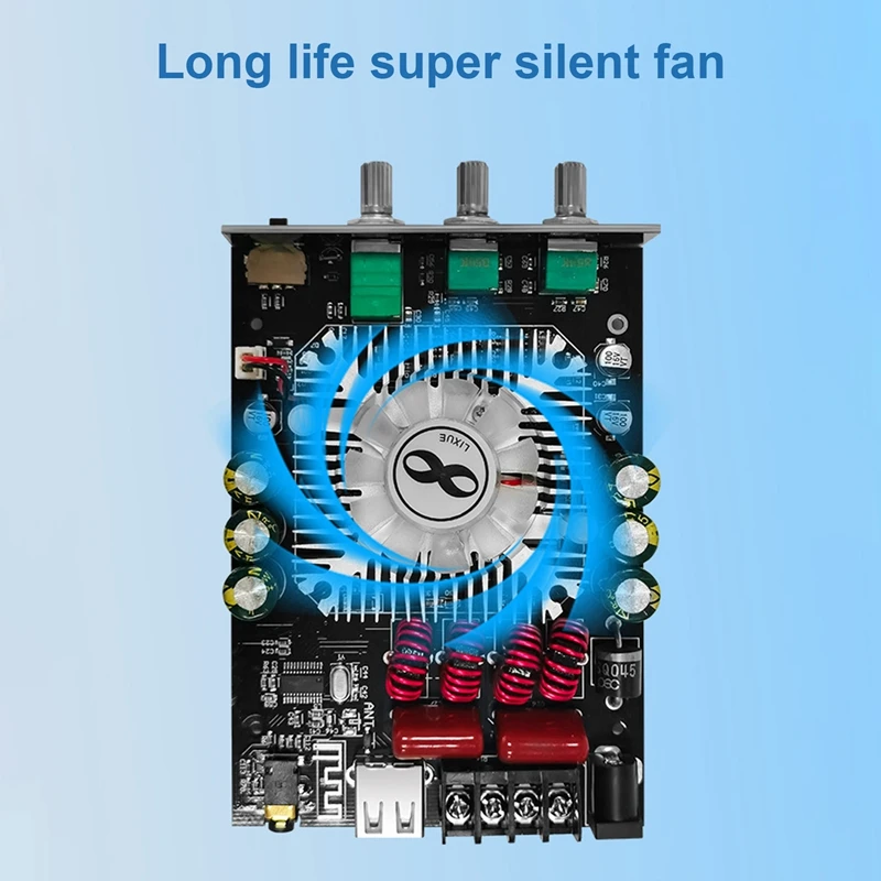 ZK-1602T Bluetooth цифровой модуль усилителя мощности 2X160W TDA7498E 2 0 каналов аудио Плата