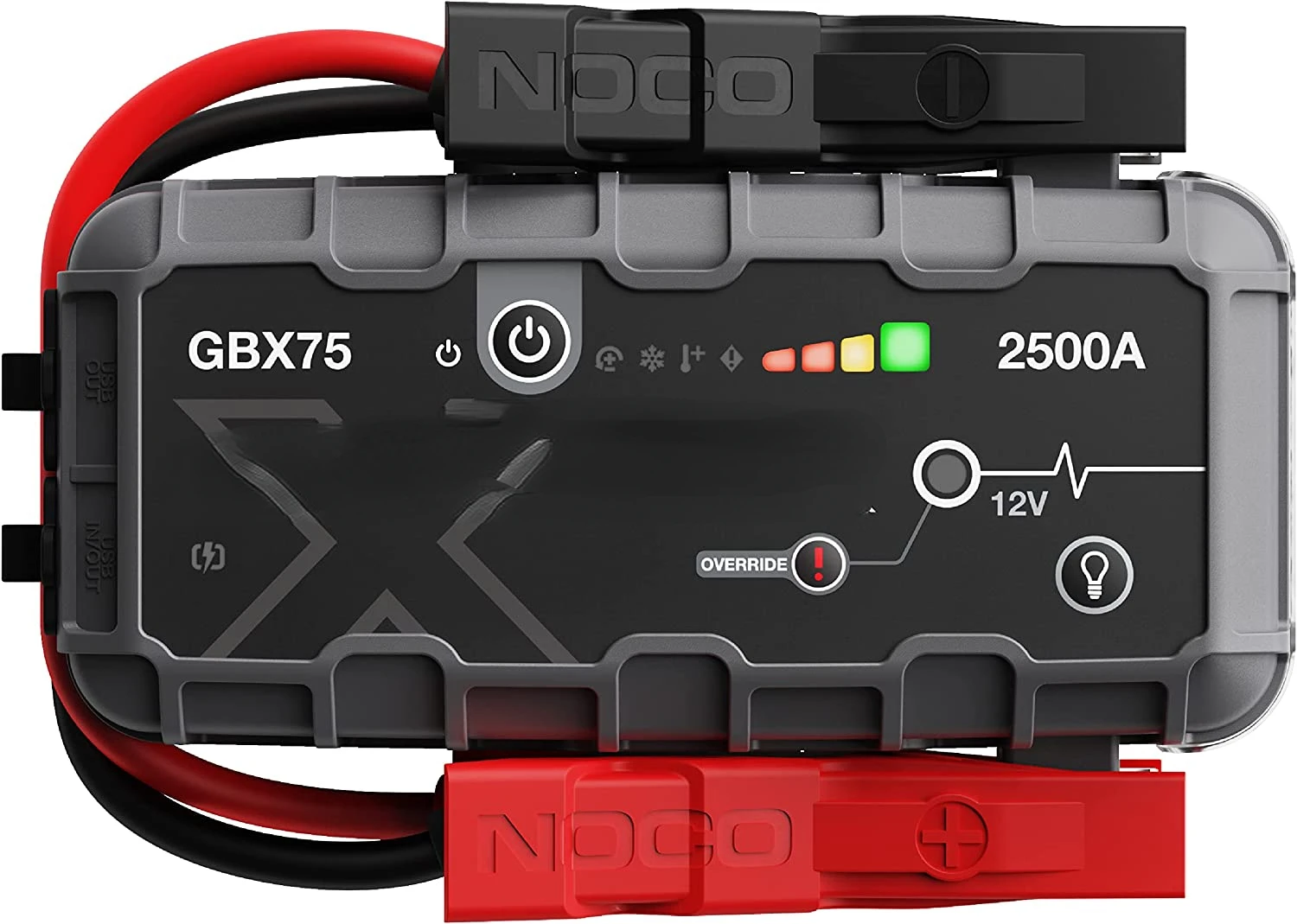 

Boost X GBX75 2500A 12V UltraSafe Portable Lithium Jump Starter, Car Battery Booster Pack, USB-C Powerbank Charger, and Jumper C