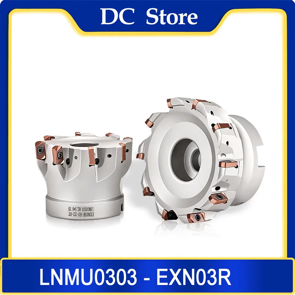 Фото Режущая головка EXN EXN03R, пластины LNMU0303 LNMU0303ZER, держатель инструмента BT Bt40 FMB FMB22 Fmb27 Fmb32, кронштейн Exn03, цанговый патрон. №1