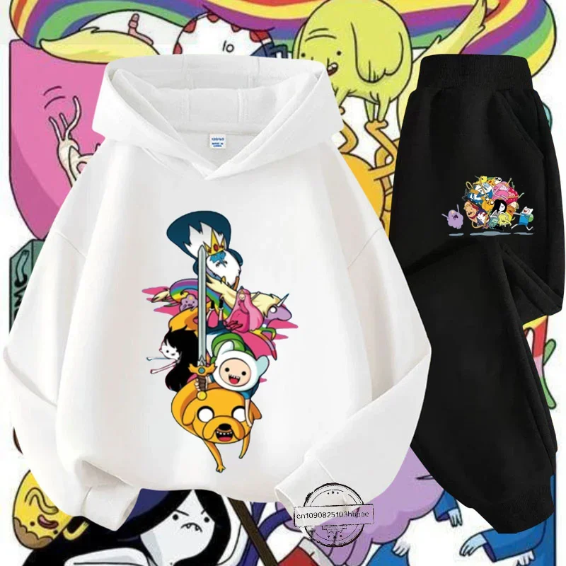 Детская толстовка с длинным рукавом и мультяшным принтом в стиле Харадзюку