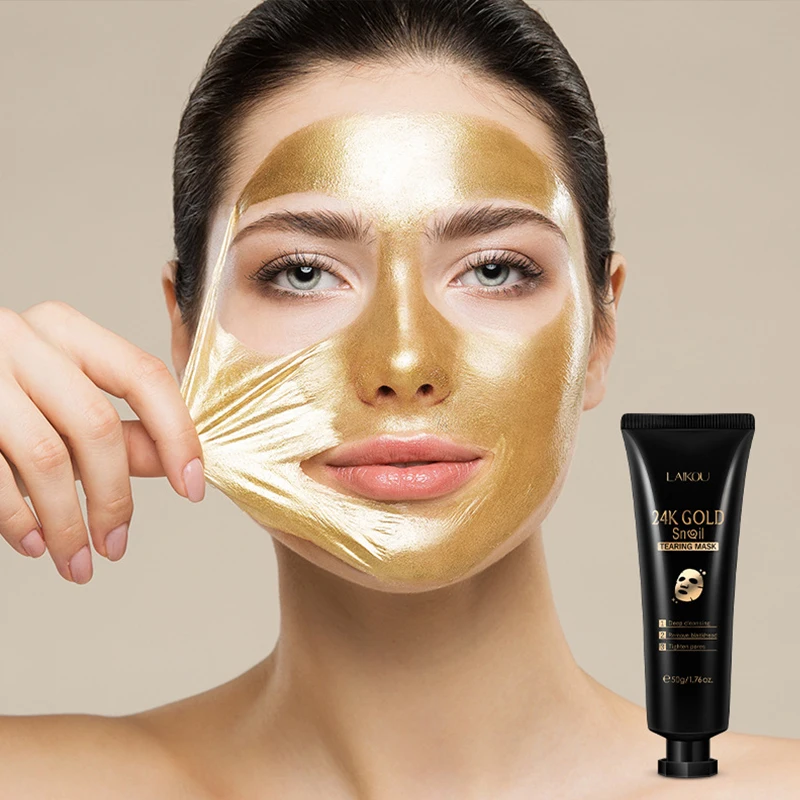 

24K Gold Collagen Peel Off Gel Mask Remove Blackhead Acne Anti-Wrinkle Lifting Firming Oil-Control Shrink Pores Face Skin Care
