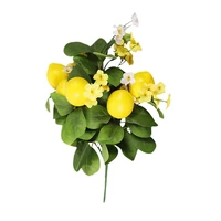 imitation lemon fake flower ornament faux lemon branch simulation bouquet