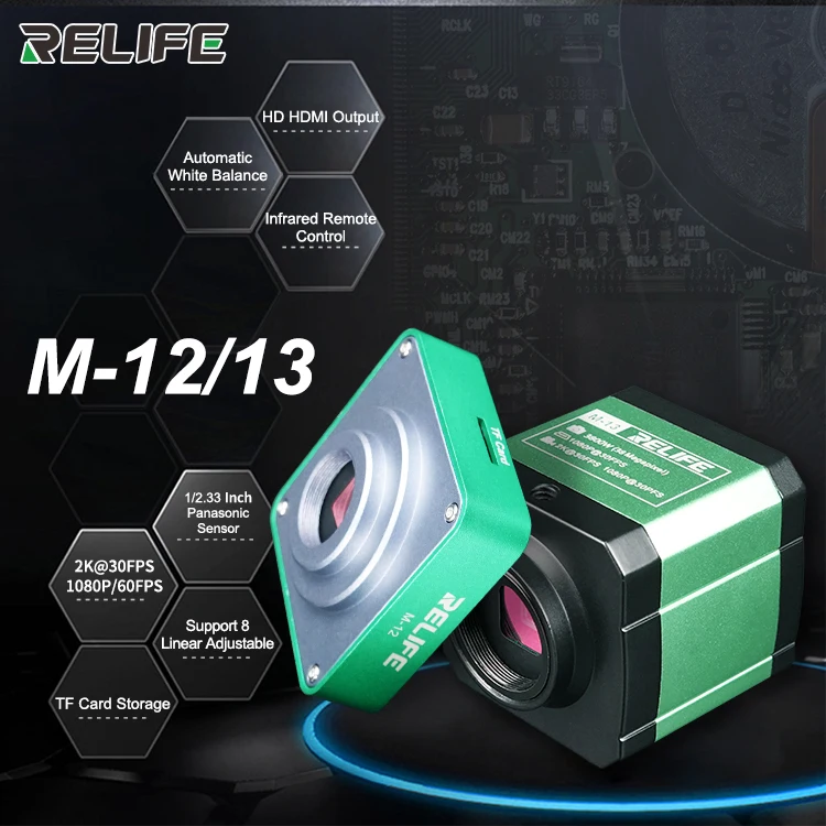 

RELIFE M12 M13 PixelHDMI HD камера для ремонта телефона