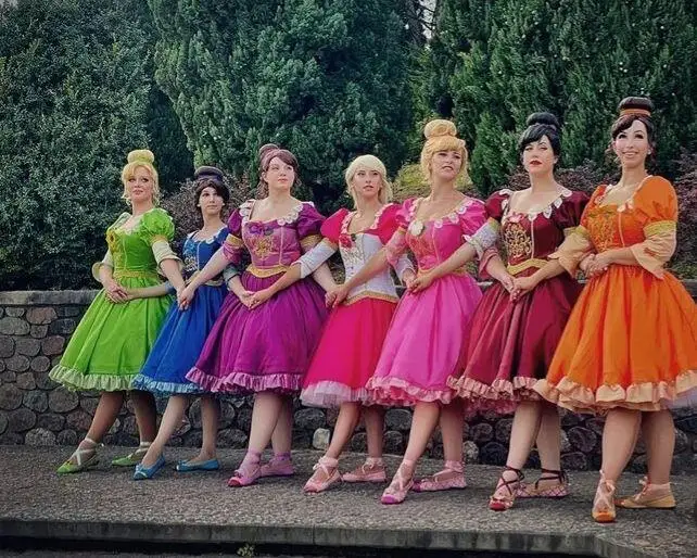 Фото Костюм для танцев из фильма «Танцующая принцесса Делия/Блейр/Женевив», короткое бальное платье, женское элегантное танцевальное платье розового цвета, выполненное на заказ №3