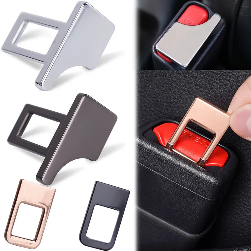 

1pcs Hidden Seat Belt Insert Alloy Design Durable Automotive Accessories Interior Accessories Car Organizer Auto Seats Cover