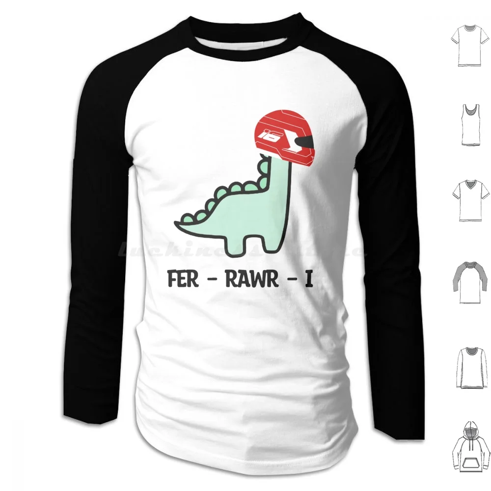 Забавная толстовка с капюшоном Dino-Fer-Rawr-I из хлопка длинным рукавом в стиле колесо