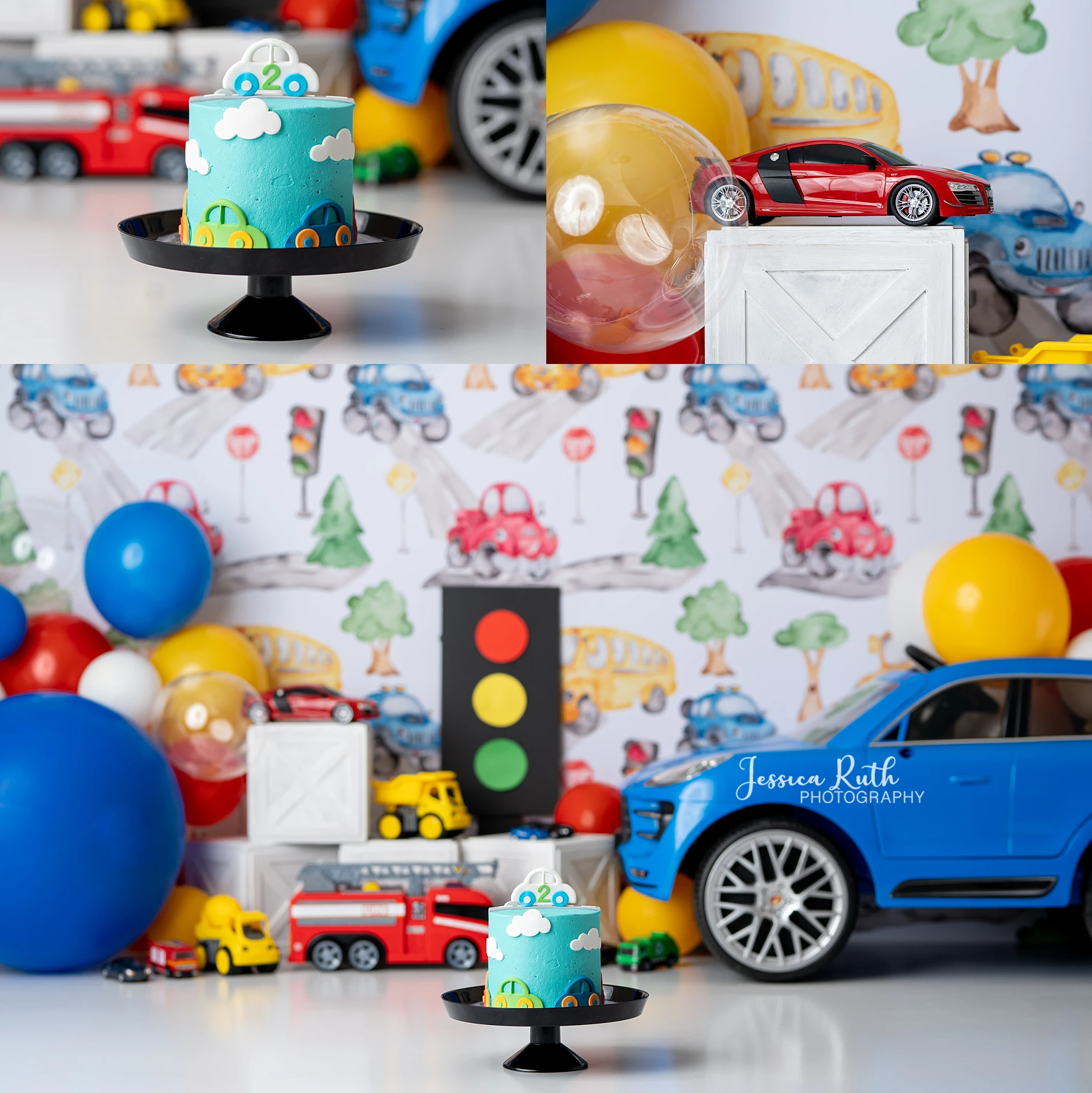 Фоны для фотосъемки детей и мальчиков с изображением светофора торта на день