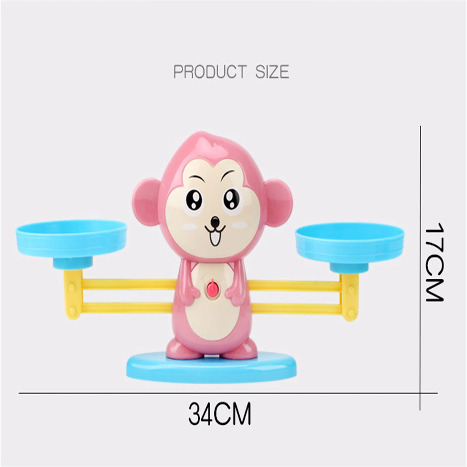 Игра с подсчетом веса обезьяны математические обучающие игрушки для