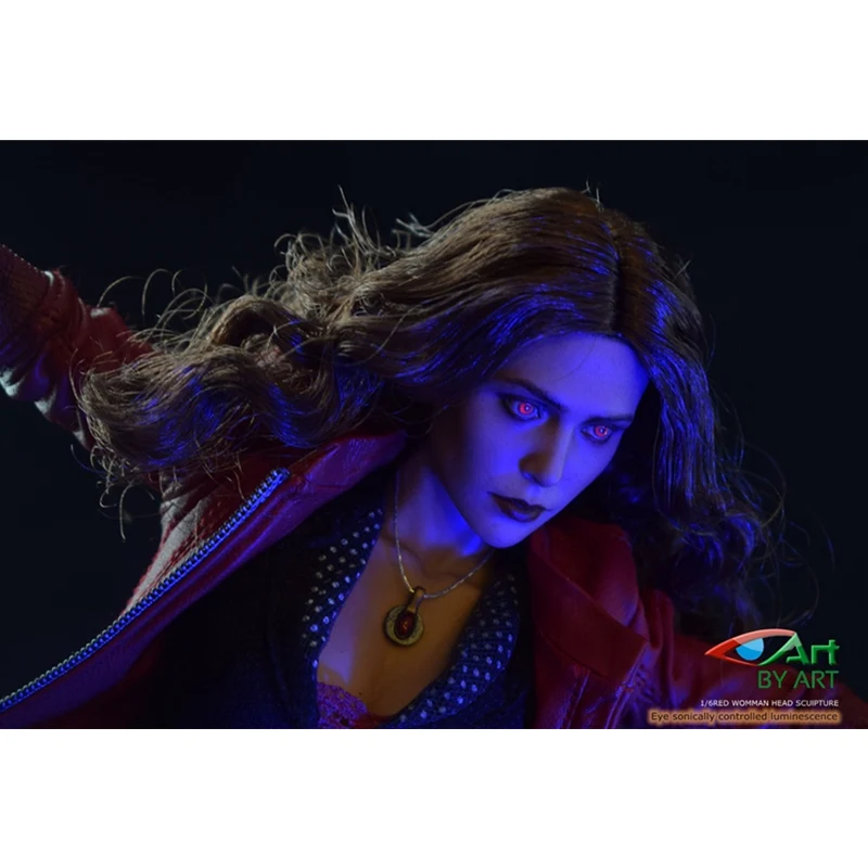 BY-ART BY-T5 1/6 модель малиновых глаз ведьмы могут быть подсветкой голосовое