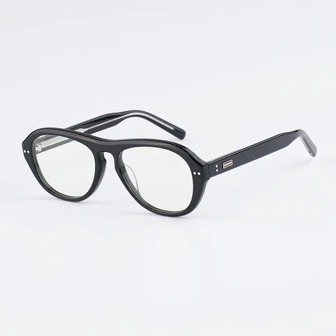 Мужские и женские очки пилотный дизайн ацетатные высококачественные очки для близорукости оправа для очков для дальнозоркости оптика по рецепту анти синие