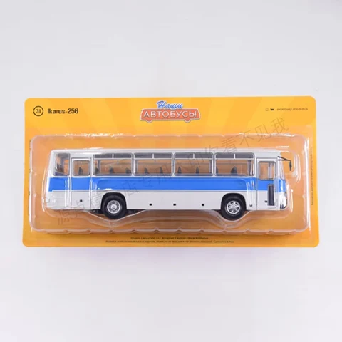 Литой под давлением масштаб 1/43, IKARUS-256, русская экскурсионная модель автобуса Intercity, игрушки для взрослых и мальчиков, коллекционные подарки, готовые украшения