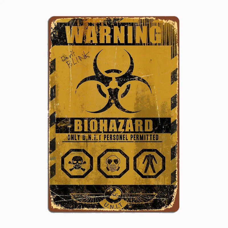 

Металлическая табличка BIOHAZARD