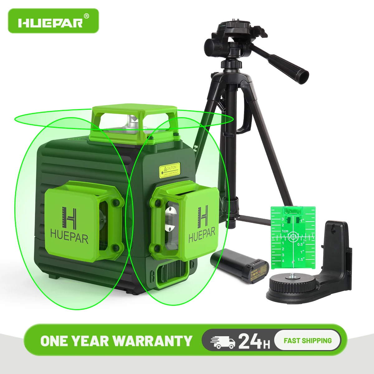 Уровень лазерный Huepar 12 линий с магнитным кронштейном и штативом 1 2 м