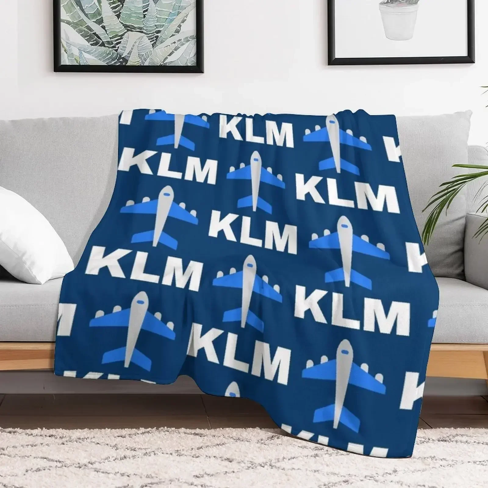 KLM Royal Dutch Airlines Плед Лохматое одеяло и Летние одеяла