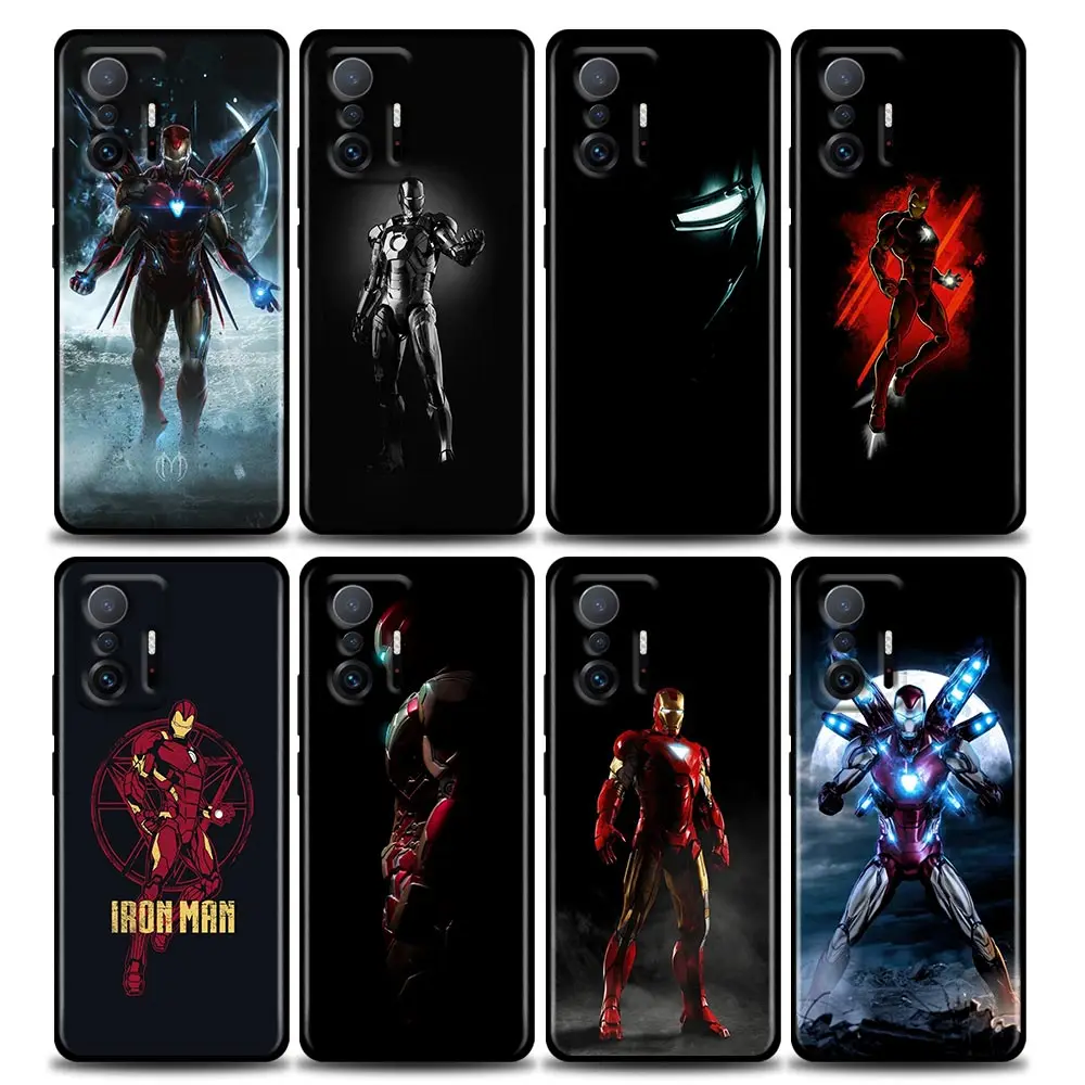 

Marvel Phone Case for Xiaomi Mi 12 12X 11i 11 11X 11T Poco X3 NFC M3 Pro F3 GT M4 Case Soft Silicone Cover Iron Man Lover Marvel