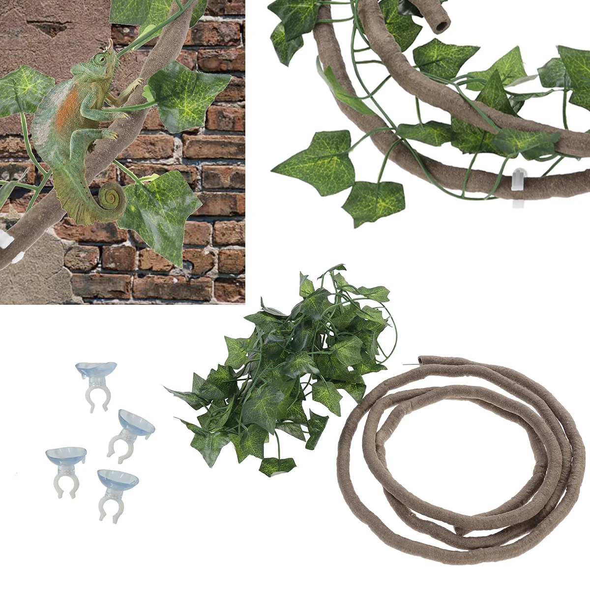 

Jungle Toys Jungle Climber Vine Branch Reptile Climbing Toys Reptile Fake Plants Reptile Climbing Vines